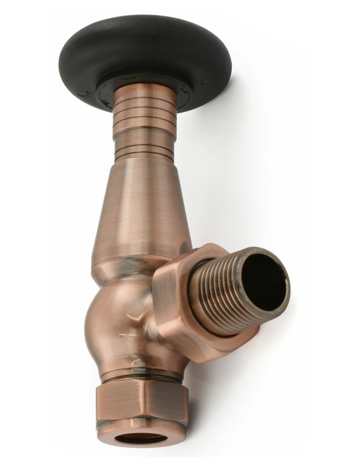 Lambeth Angled TRV Set - Antique Copper